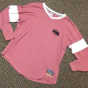 VS PINK Varsity Crew; NWOT